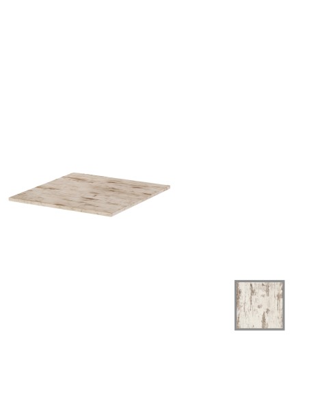 RIPIANO MENSOLA QUADRATA  60x60 cm SP.18mm VINTAGE