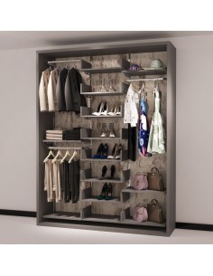 MOBILE CREMAGLIERATO CON ACCESSORI DA 189 cm