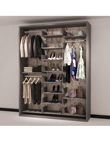 MOBILE CREMAGLIERATO CON ACCESSORI DA 189 cm