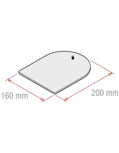 BASE IPER ASRTA IN ACCIAIO 16X20 cm CON M10 160X200 MM