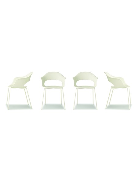 SET 4 POLTRONA LADY B TP SCOCCA TECNOPOLIMERO