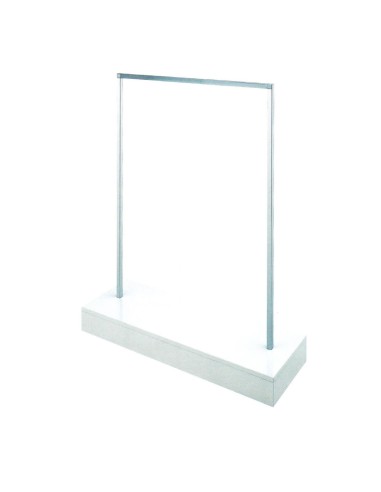 STENDER CROMATO BASE LEGNO APPENDIABITO 120 CM