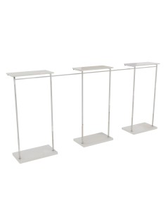 KIT ARREDAMENTO DA 318 cm APPENDERIA MENSOLE CROMATO/BIANCO LUCIDO