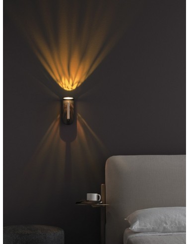 LAMPADA A PARETE STILNOVO 2NIGHTS CON FILTRI LUCE INCLUSI NERO / ORO