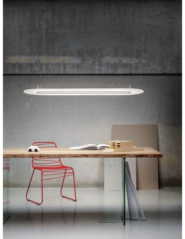 LAMPADA A SOSPENSIONE STILNOVO OPTI-LINE BIANCO