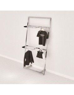 KIT ARREDO MONET CORNICE INCLINATA 120cm h 240 cm CON 2 APPEDERIA A SBALZO 2 APPENDERIA FRONTALI