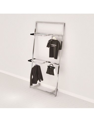 KIT ARREDO MONET CORNICE INCLINATA 120cm h 240 cm CON 2 APPEDERIA A SBALZO 2 APPENDERIA FRONTALI