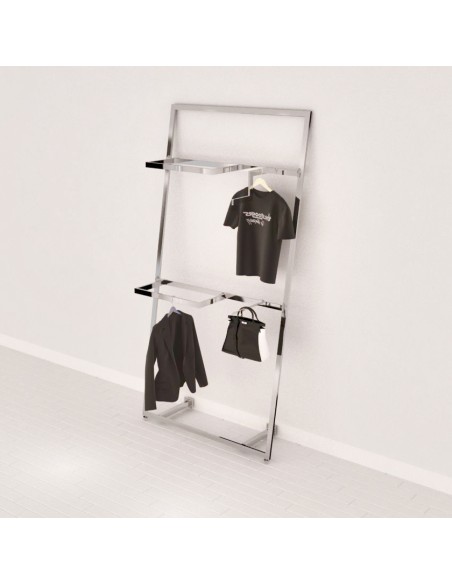 KIT ARREDO MONET CORNICE INCLINATA 120cm h 240 cm CON 2 APPEDERIA A SBALZO 2 APPENDERIA FRONTALI