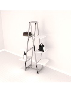 KIT ARREDO AUTOPORTANTE BIFACCIALE GONDOLA MONET COMPLETA DI 4 RIPIANI DA 60 cm