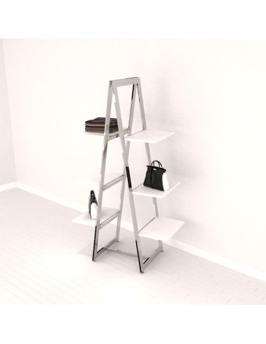 KIT ARREDO AUTOPORTANTE BIFACCIALE GONDOLA MONET COMPLETA DI 4 RIPIANI DA 60 cm