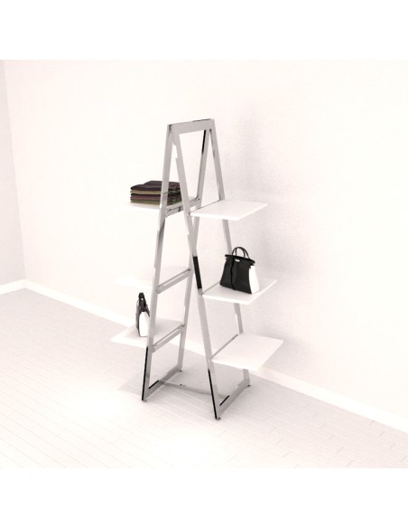 KIT ARREDO AUTOPORTANTE BIFACCIALE GONDOLA MONET COMPLETA DI 4 RIPIANI DA 60 cm