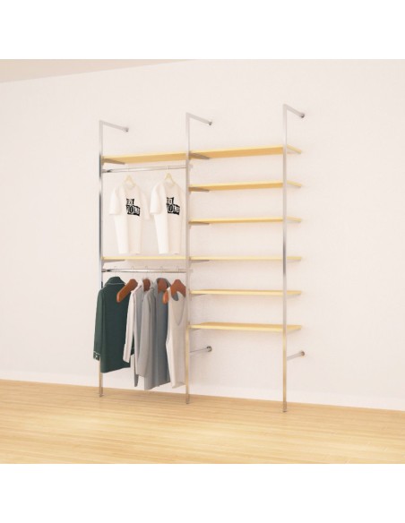 KIT ARREDAMENTO MONTANTE 8 RIPIANI DA 90 cm 2 APPENDERIA 90cm
