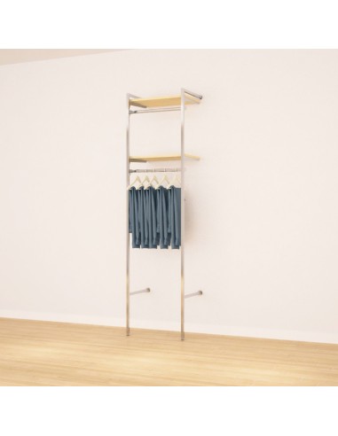 KIT ARREDAMENTO MONTANTE 2 RIPIANI 2 APPENDERIA DA 60 cm