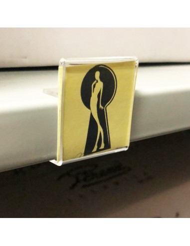 PORTACARTELLO 4x4 cm sp. 27 mm