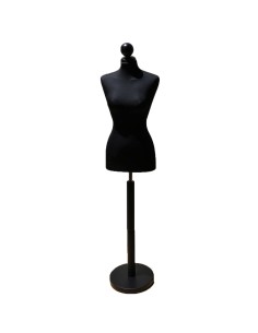BUSTO DONNA SARTORIA CON BASE TONDA NERA