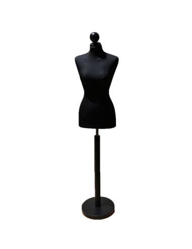 BUSTO DONNA SARTORIA CON BASE TONDA NERA