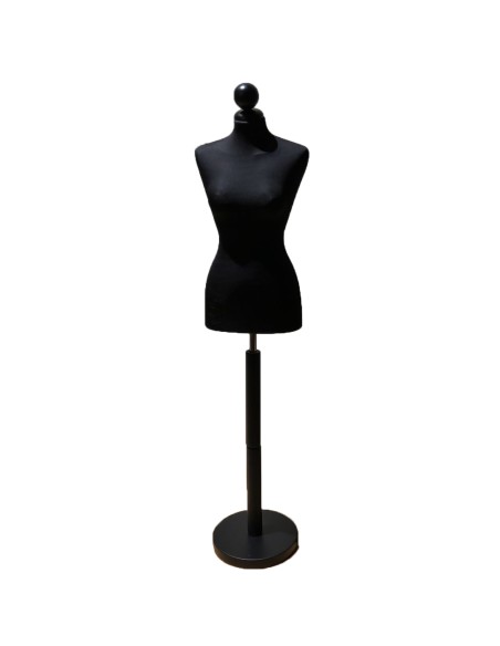 BUSTO DONNA SARTORIA CON BASE TONDA NERA