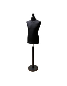 BUSTO UOMO SARTORIALE CON BASE TONDA NERA VESTE NE RO 600/A