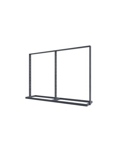 STRUTTURA GONDOLA DOPPIA IRON SERIE1 207x47xH148cm