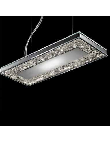 LAMPADARIO SOSPESO MALE' 1xR7s + STRIP LED 14W 80x16 cm