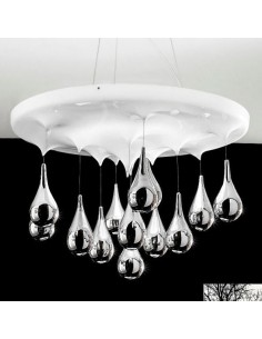 PIOGGIA SOSPENSIONE 1x2GX13 diam. 70 cm H.min.60cm CROMO