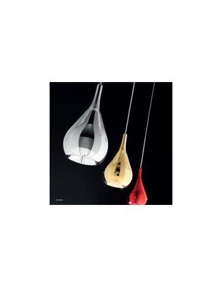 GOCCE SOPSENSIONE diam. 10 cm CROMO LED