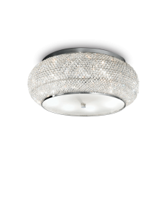 PASHA' LAMPADA A SOFFITTO diam. 65 cm CROMO 14xE14