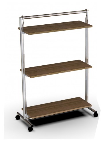 STENDER CON RUOTE E MENSOLE DA 100 cm TUBO DA 35mm