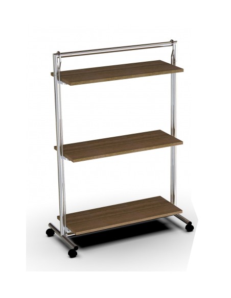 STENDER CON RUOTE E MENSOLE DA 100 cm TUBO DA 35mm