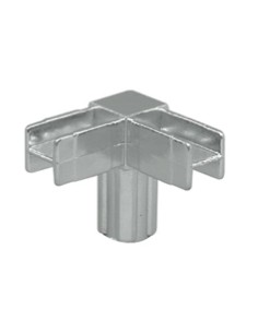 GIUNTO 3 VIE AD ANGOLO PER TUBO QUADRO 20x20 mm