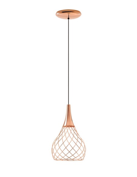 LAMPADA A SOSPENSIONE STILNOVO MONGOLFIER Ø26 ORO ROSA