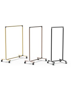 STENDER FISSO STRUTTURA TUBO QUADRATO CON GIUNTI CROMATI