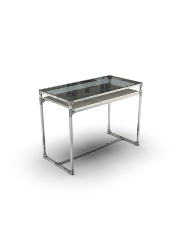 STRUTTURA BANCO TAVOLO TUBO QUADRATO CON GIUNTI CROMATI