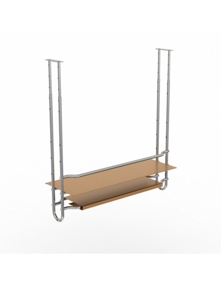 KIT STRUTTURA MENSOLA BAR CON PORTA BICCHIERE