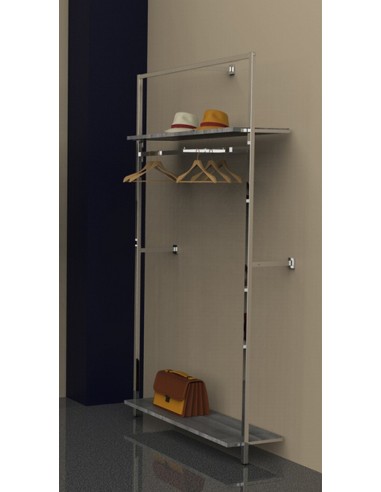 KIT ARREDAMENTO COMPONIBILE 107X240X40 cm CROMATO/PROVENZA GRIGIO