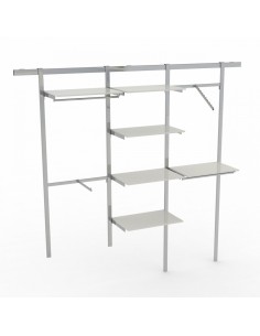 KIT ARREDO NEGOZIO CABINA ARMADIO CON BINARIO 223 cm H 240 cm 45 cm