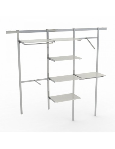 KIT ARREDO NEGOZIO CABINA ARMADIO CON BINARIO 223 cm H 240 cm 45 cm