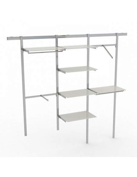 KIT ARREDO NEGOZIO CABINA ARMADIO CON BINARIO 223 cm H 240 cm 45 cm