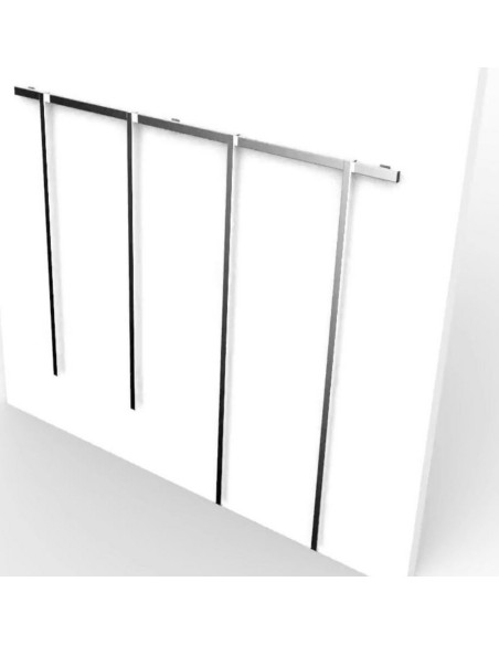 KIT ARREDO NEGOZIO CABINA ARMADIO CON BINARIO 223 cm H 240 cm 45 cm