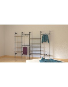 KIT ARREDO IRON DA 320 cm ABBIGLIAMENTO NEGOZIO