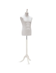 BUSTO POLIURETANO CON BASE TREPPIEDI BIANCO