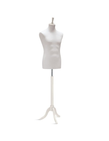 BUSTO POLIURETANO CON BASE TREPPIEDI BIANCO
