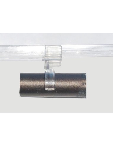 CLIP CON CORNICE  A4 ATTACCO TUBO TONDO 25 mm