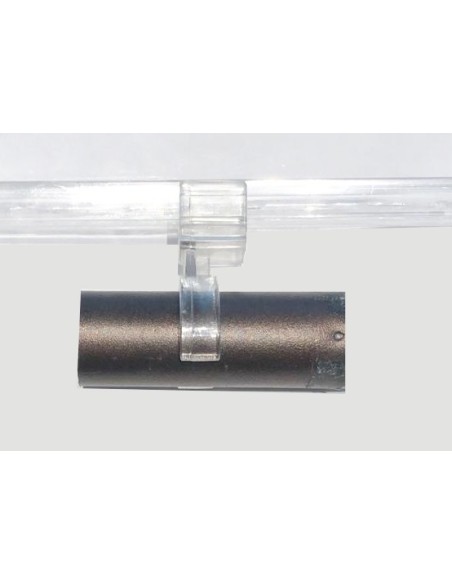 CLIP CON CORNICE  A4 ATTACCO TUBO TONDO 25 mm