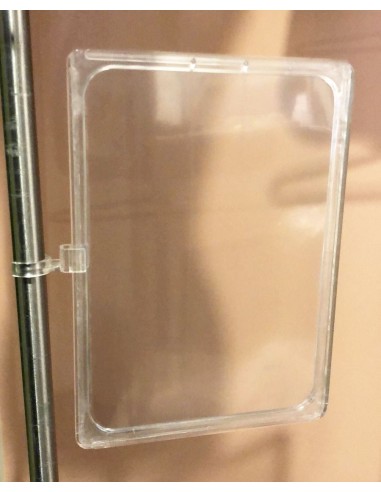 CLIP CON CORNICE  A4 ATTACCO TUBO TONDO 25 mm