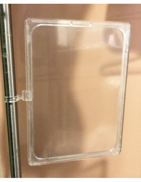 CLIP CON CORNICE  A4 ATTACCO TUBO TONDO 25 mm