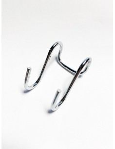 GANCIO DOPPIO PER TUBO diam. 16 mm