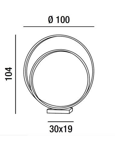 LAMPADA A PIANTANA RITMO LED 93W 6000lm 3000K