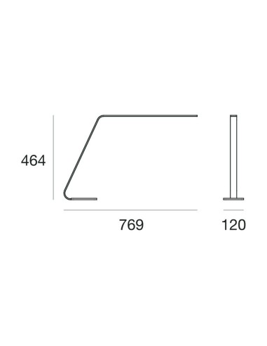 LAMPADA DA TAVOLO STILNOVO LAMA NERO