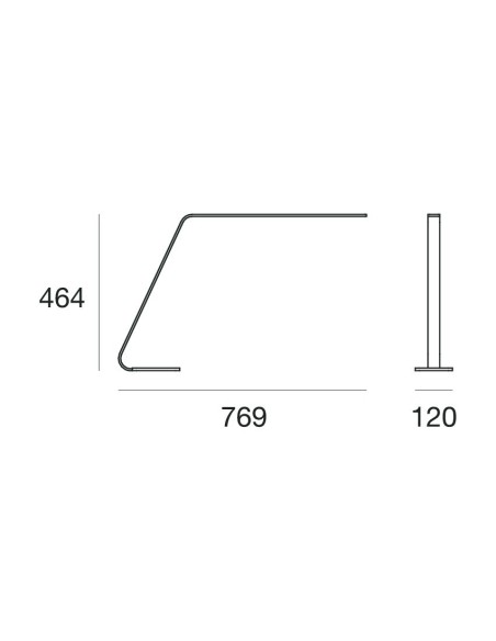 LAMPADA DA TAVOLO STILNOVO LAMA NERO